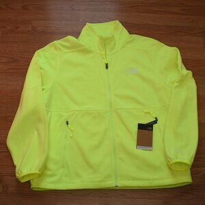 The North Face PPE HI-VIZ LED YELLOW POLARTEC Fleece Full Zip Jacket NF New